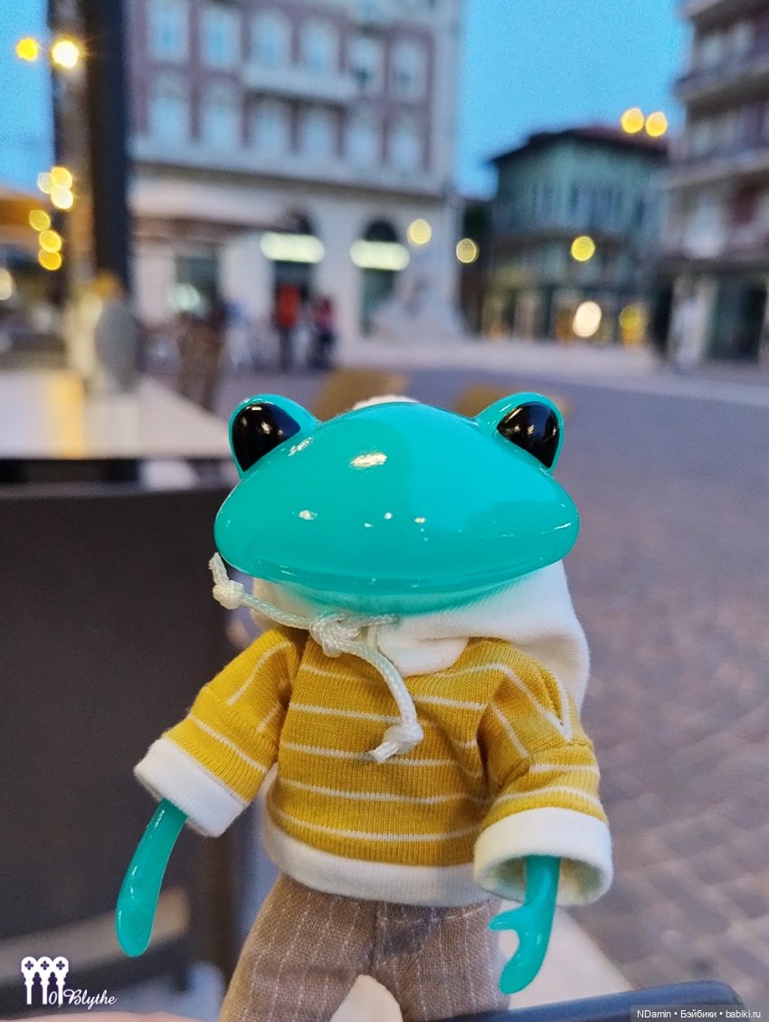 Принц-лягушка (бирюзовая лягушка и Блайз петит)