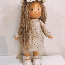 Текстильная кукла ручной работы,  по вольфдорской технологии