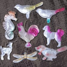 Елочные игрушки, картонаж СССР- лот