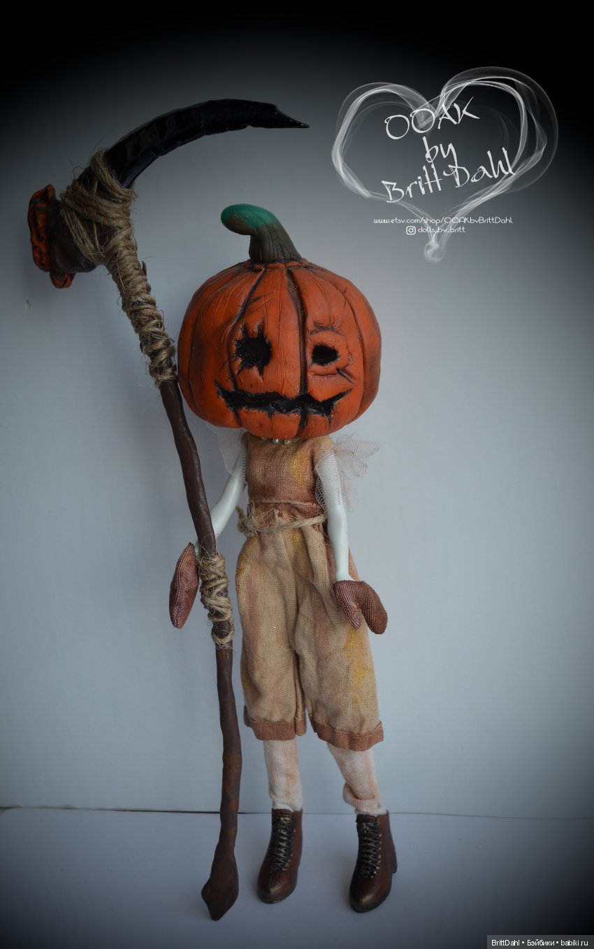 ООАК Хэллоуинская тыква — ООАК и репейнт игровых кукол: Bratz