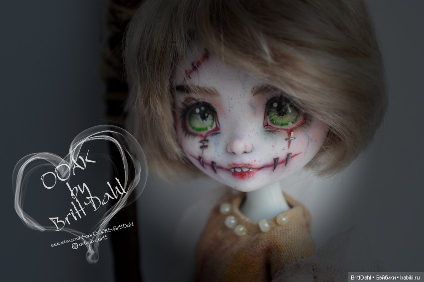 ООАК Хэллоуинская тыква — ООАК и репейнт игровых кукол: Bratz (фото 9)