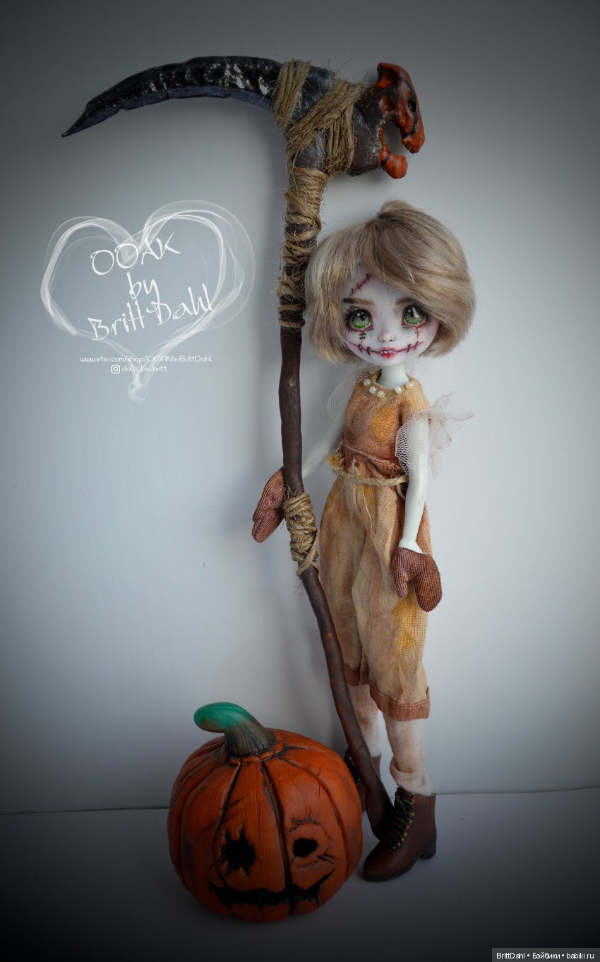 ООАК Хэллоуинская тыква — ООАК и репейнт игровых кукол: Bratz