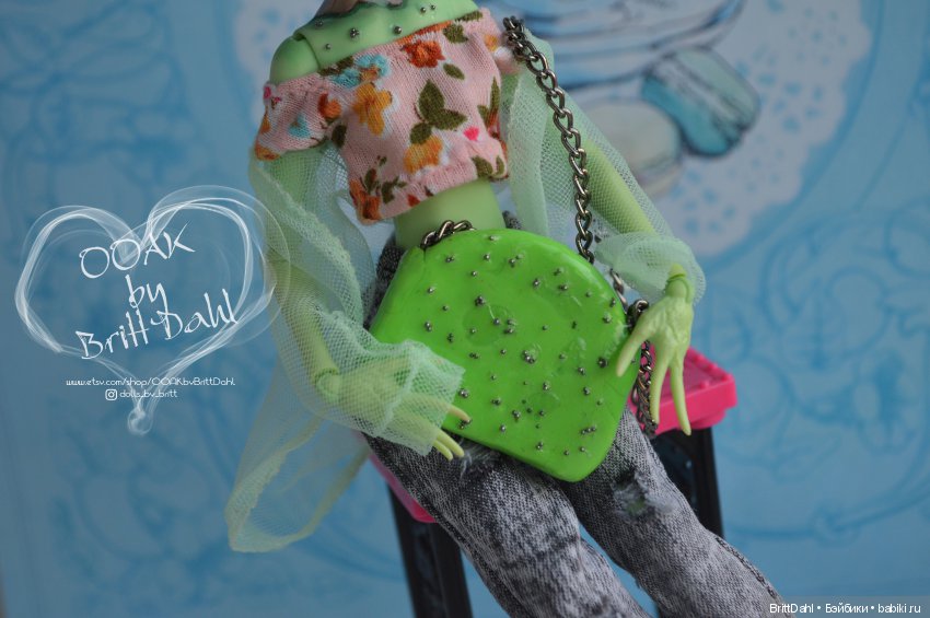 ООАК Кактус Опунция. Гибрид Ever After High + Monster High (фото 4)