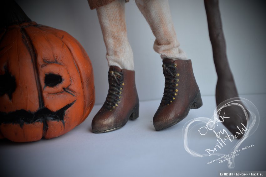ООАК Хэллоуинская тыква — ООАК и репейнт игровых кукол: Bratz (фото 7)