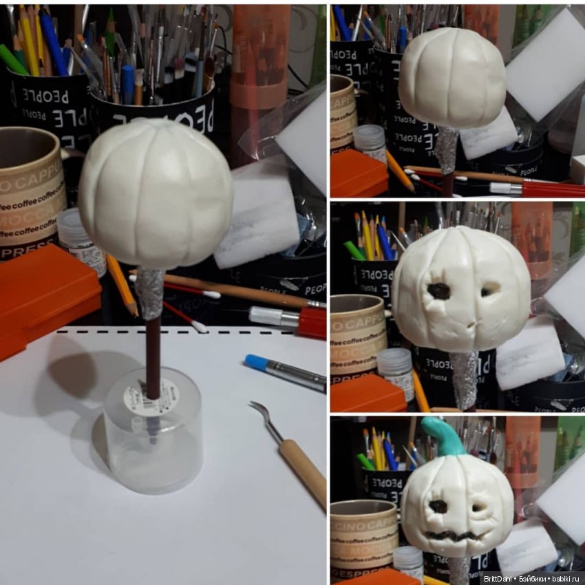 ООАК Хэллоуинская тыква — ООАК и репейнт игровых кукол: Bratz (фото 2)