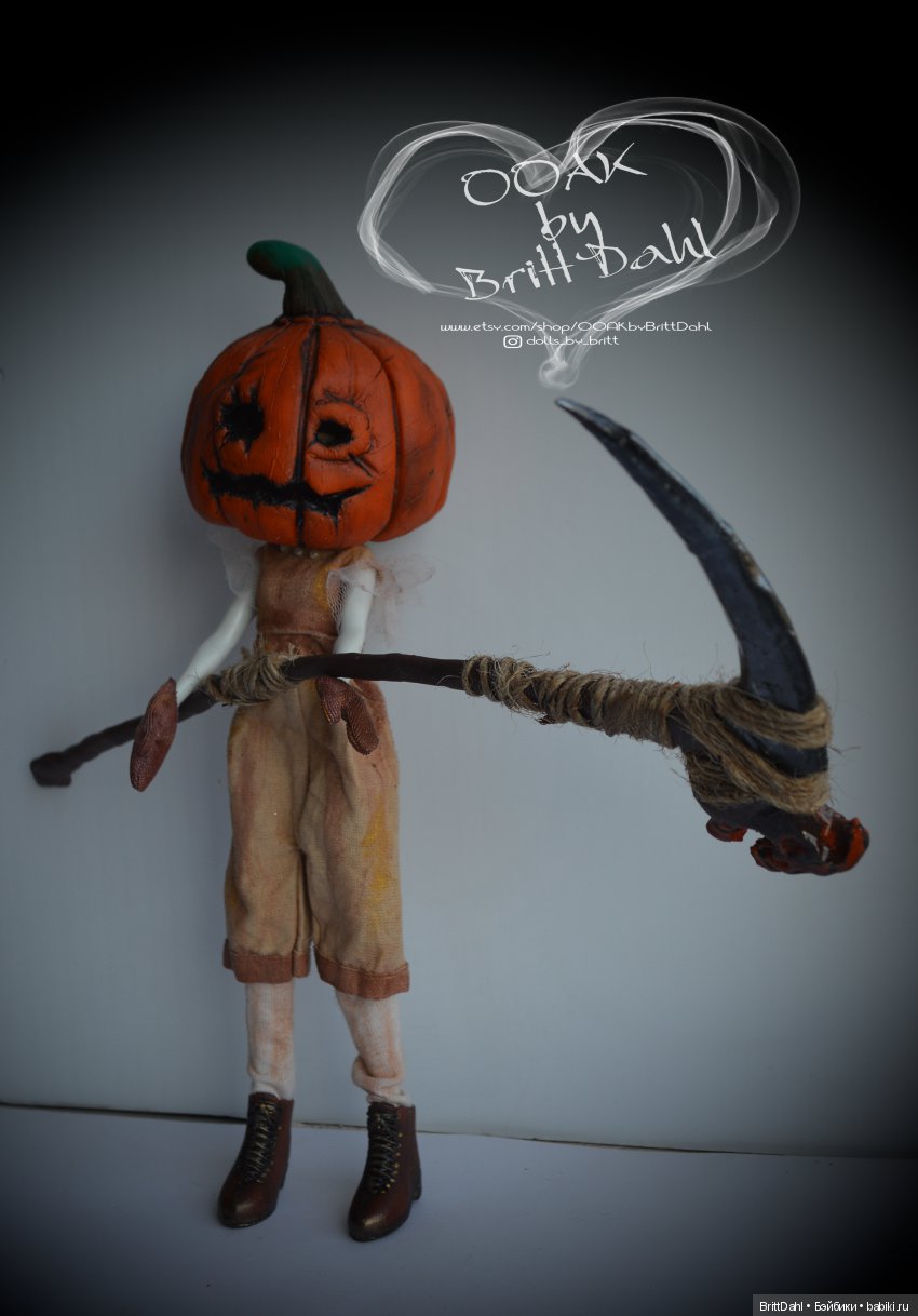ООАК Хэллоуинская тыква — ООАК и репейнт игровых кукол: Bratz