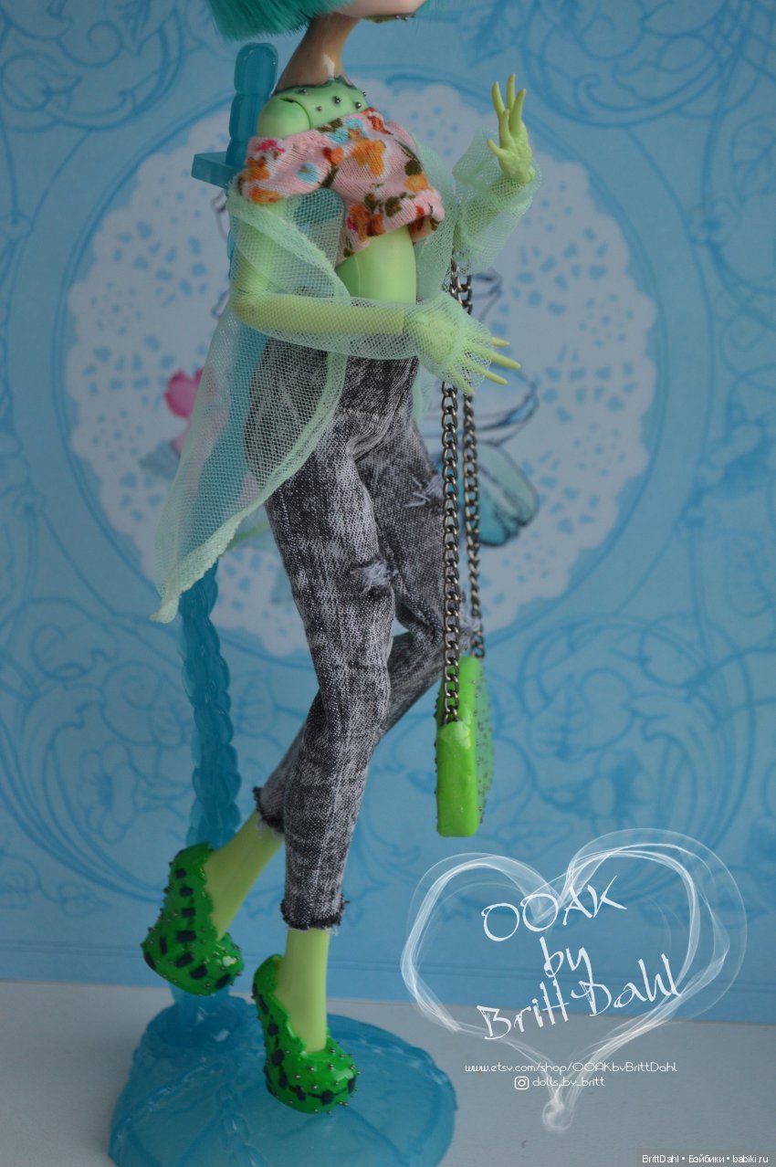 ООАК Кактус Опунция. Гибрид Ever After High + Monster High (фото 3)