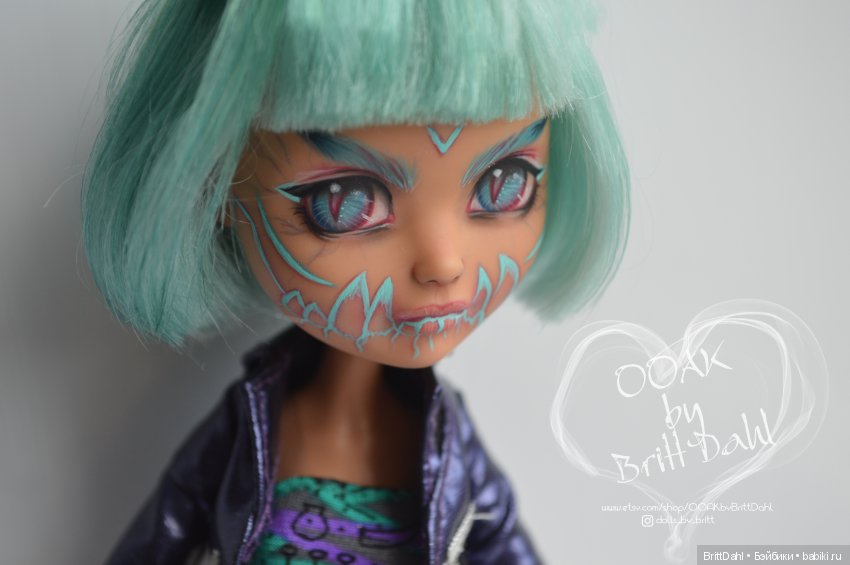 ООАК Ever after High Неоновый демон
