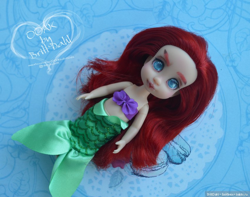 ООАК Ариэль - Дисней минианиматор (фото 4)