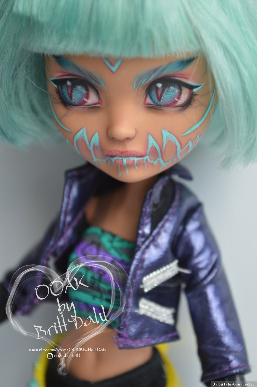 ООАК Ever after High Неоновый демон (фото 3)