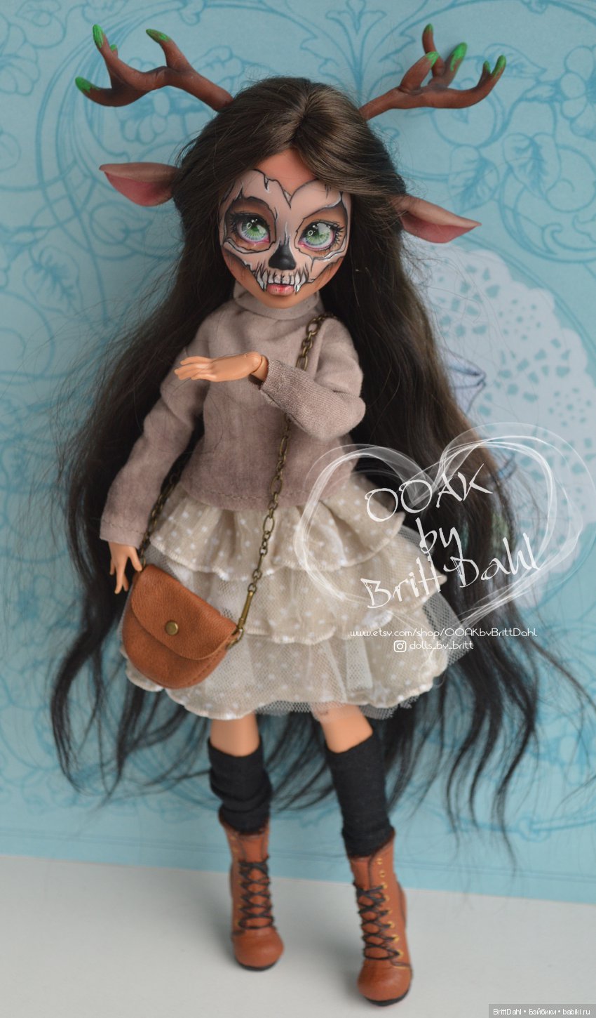 ООАК Гибрид Monster High+Ever After High. Лесной дух в современном мире (фото 3)
