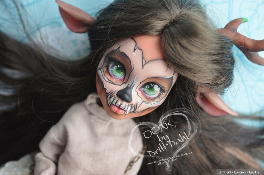 ООАК Гибрид Monster High+Ever After High. Лесной дух в современном мире