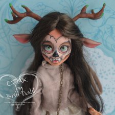 ООАК Гибрид Monster High+Ever After High. Лесной дух в современном мире