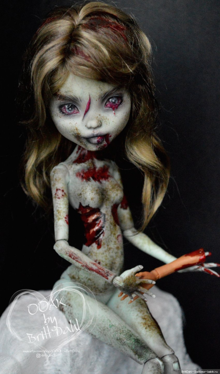 ООАК Зомби — ООАК Monster High и Ever After High: репейнт (фото 6)