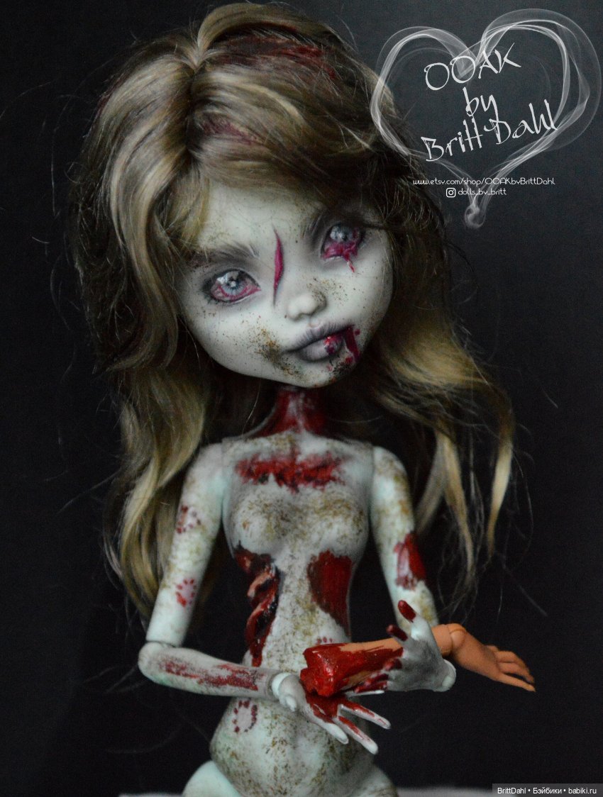 ООАК Зомби — ООАК Monster High и Ever After High: репейнт (фото 9)
