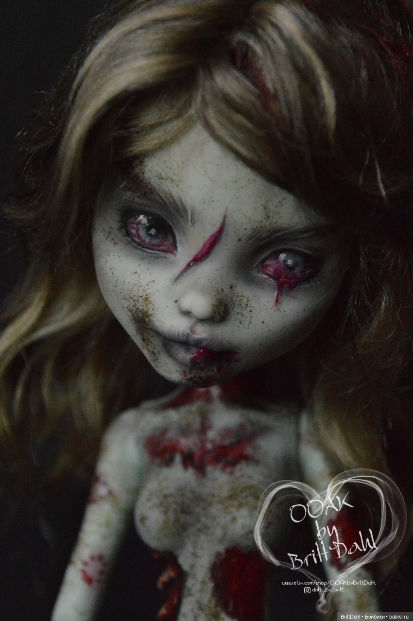 ООАК Зомби — ООАК Monster High и Ever After High: репейнт (фото 5)