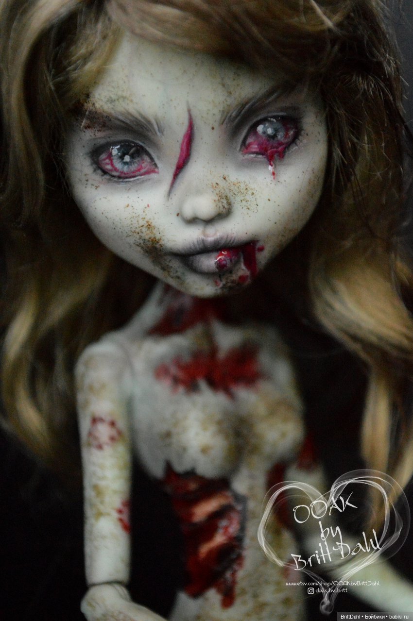 ООАК Зомби — ООАК Monster High и Ever After High: репейнт
