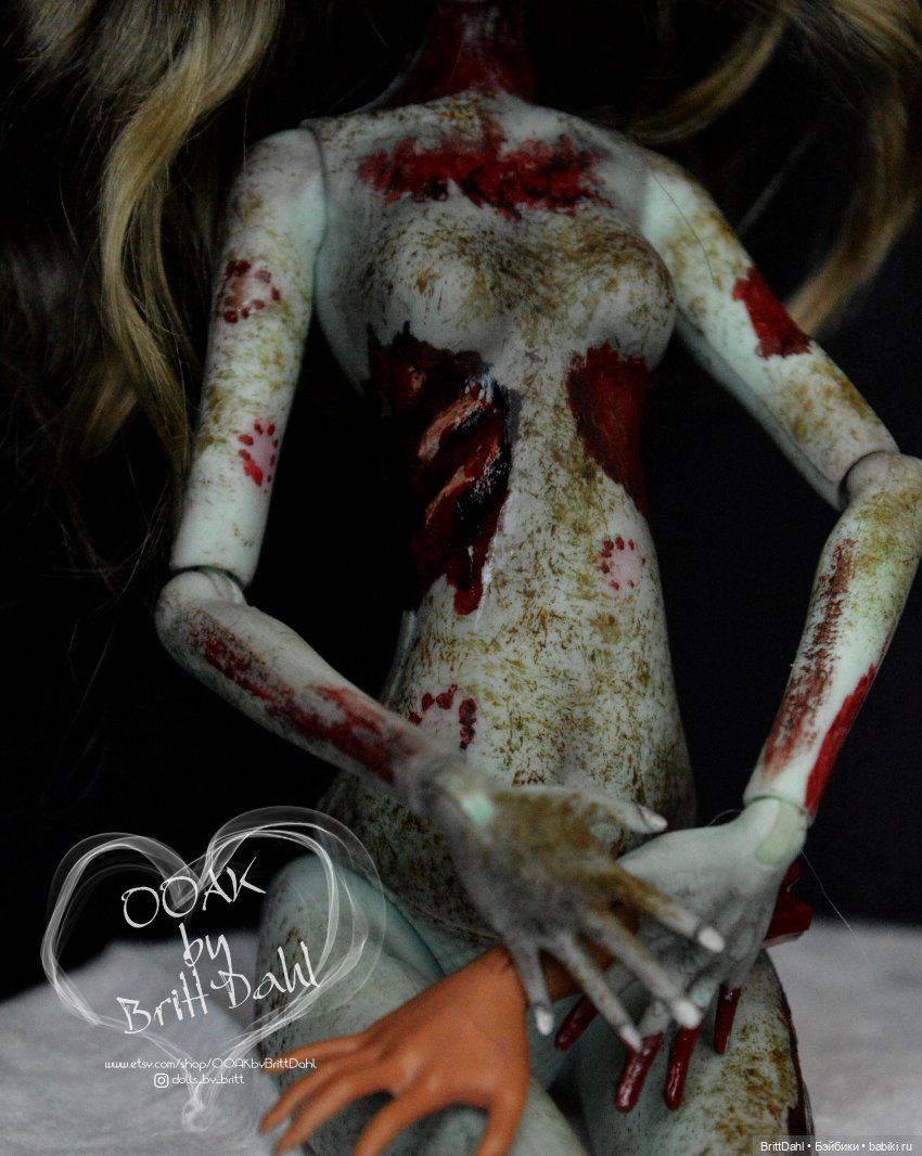 ООАК Зомби — ООАК Monster High и Ever After High: репейнт (фото 4)
