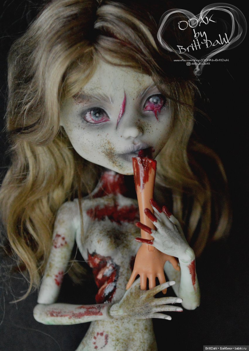 ООАК Зомби — ООАК Monster High и Ever After High: репейнт (фото 2)