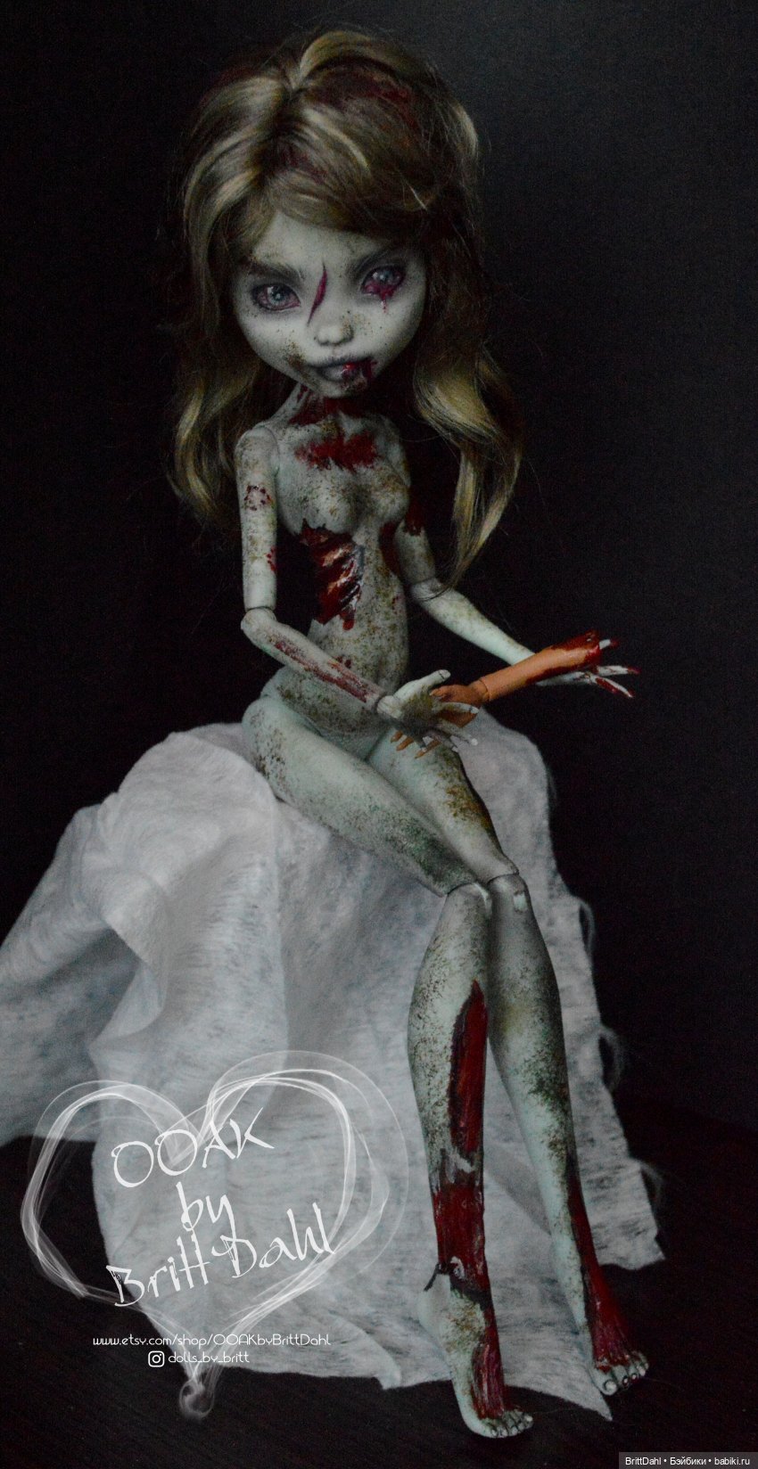 ООАК Зомби — ООАК Monster High и Ever After High: репейнт (фото 8)