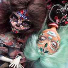 ООАК Кристальные Скелеты. Клео и Гулия Monster High