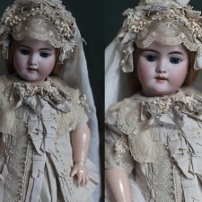 Свадебный Наряд для антикварной куклы