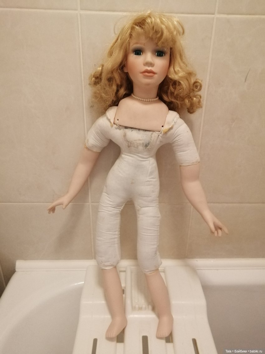 Ремеко "Пухлые Щечки" — Ремонт и реставрация фарфоровых кукол: склейка (фото 2)