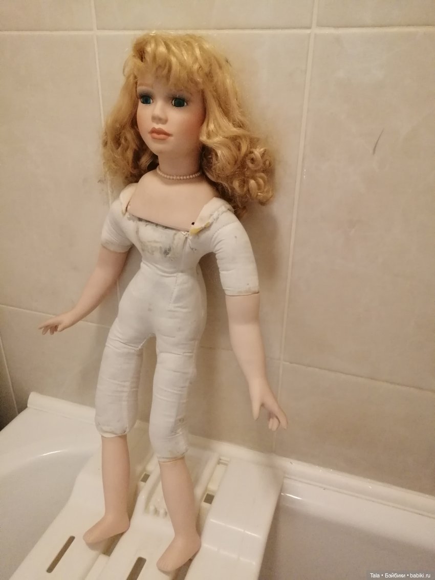 Ремеко "Пухлые Щечки" — Ремонт и реставрация фарфоровых кукол: склейка (фото 3)