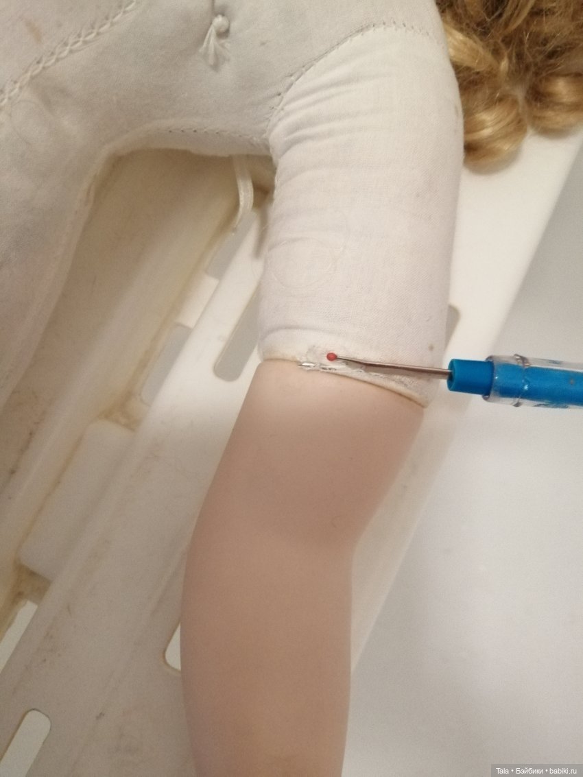 Ремеко "Пухлые Щечки" — Ремонт и реставрация фарфоровых кукол: склейка (фото 4)