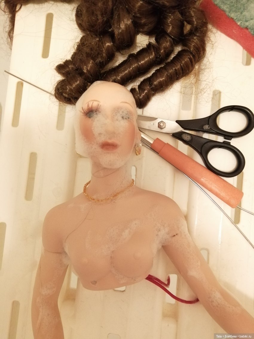 Работа с красавицей — Ремонт и реставрация кукол: тело (фото 7)