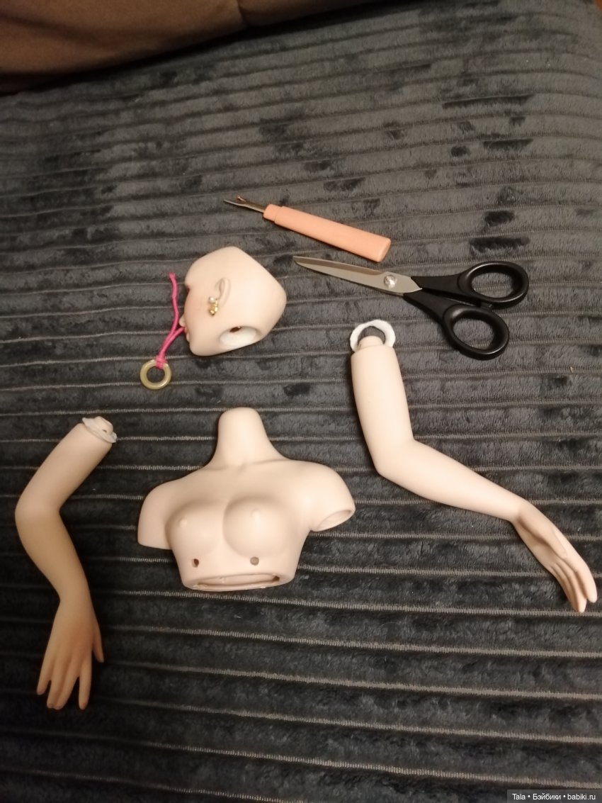 Работа с красавицей — Ремонт и реставрация кукол: тело (фото 6)