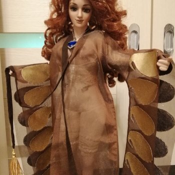 Прозрачное кимоно Розы