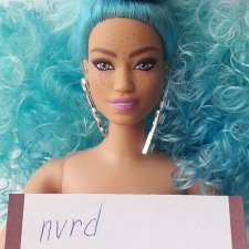 Голова Барби Экстра с голубыми волосами