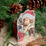 Рождественская елочная корзинка - сюрпризница по мотивам старинных игрушек