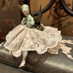 Антикварная half doll кукла - игольница