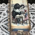 Деревянная шкатулка в винтажном стиле "Цирк"