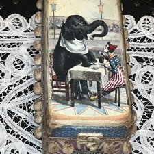 Деревянная шкатулка в винтажном стиле "Цирк"