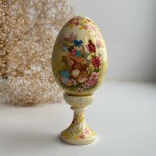 Пасхальное яйцо "Милые зайки"
