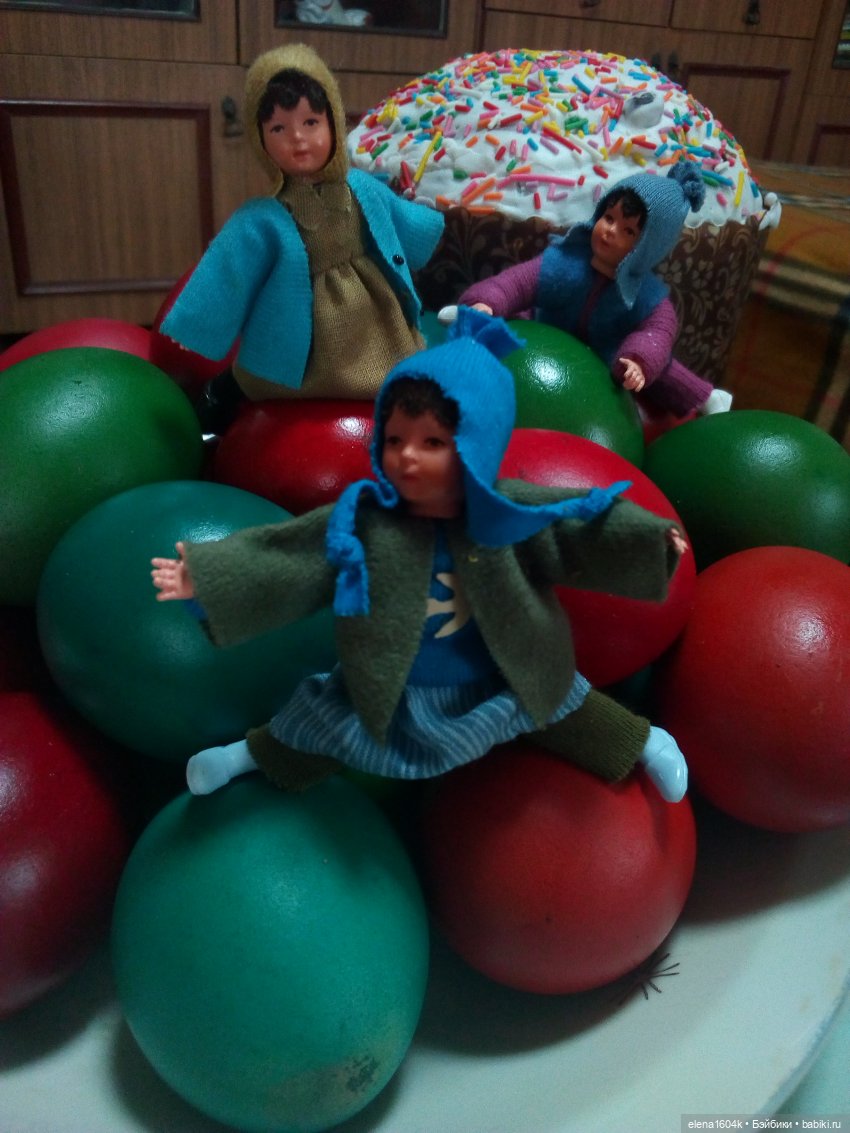 Поздравляем с Пасхой — Пасхальные открытки и куклы: поздравления (фото 5)