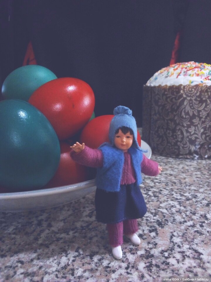 Поздравляем с Пасхой — Пасхальные открытки и куклы: поздравления (фото 9)