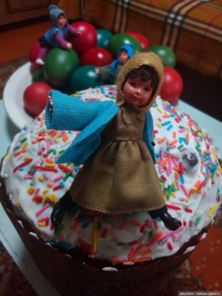 Поздравляем с Пасхой — Пасхальные открытки и куклы: поздравления (фото 7)