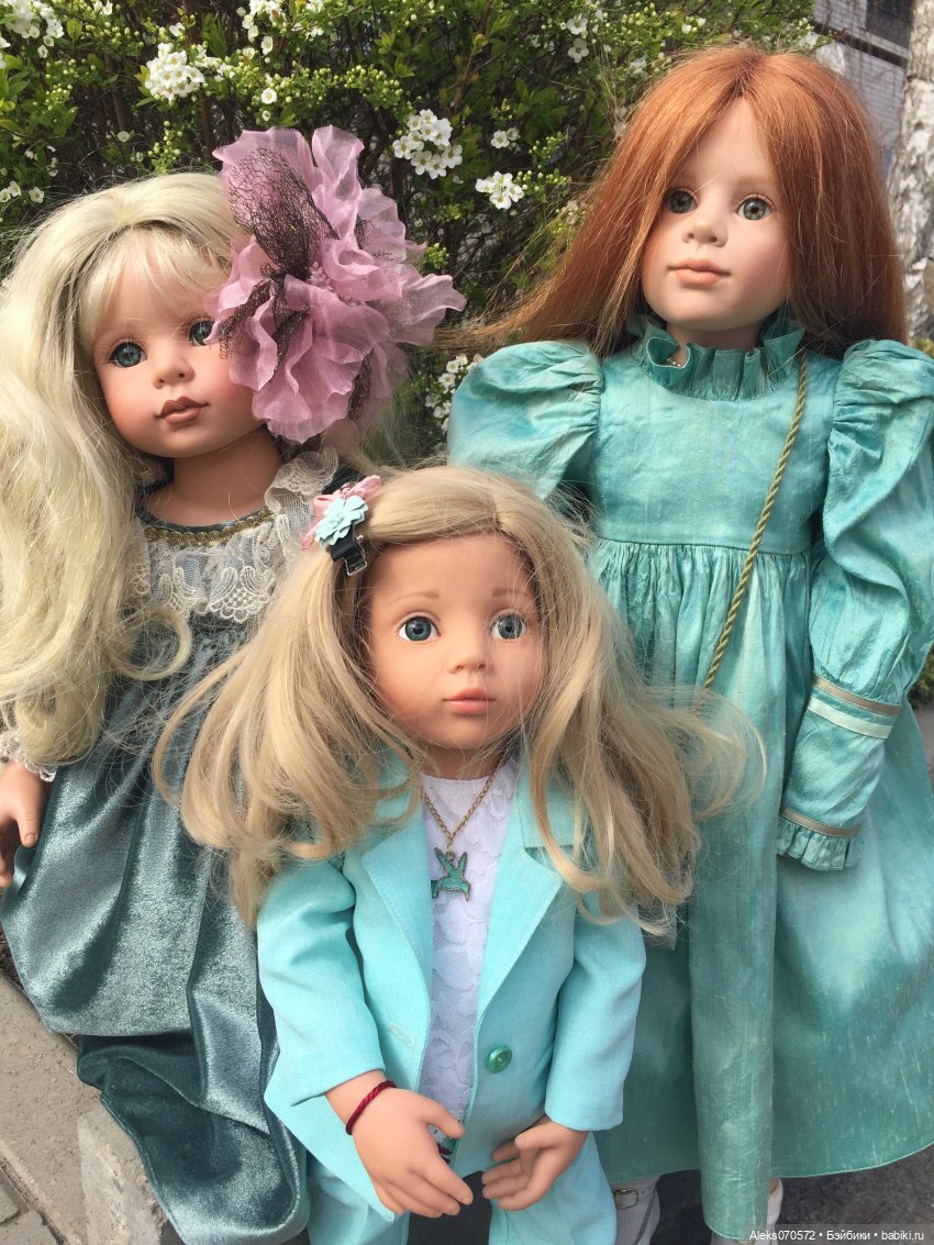 Леди Весна. Бирюзовая нежность. Девочки Линды Рик, Гюнцель и Готц | Бэйбики Леди Весна. Бирюзовая нежность. Девочки Линды Рик, Гюнцель и Готц