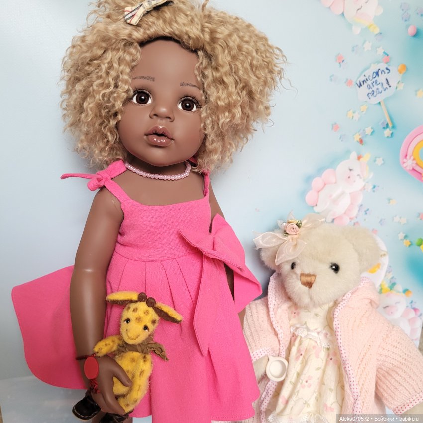 Платье для куклы или кукла для платьях Ниночка Готц, кудрявое счастье в моем доме (фото 4)