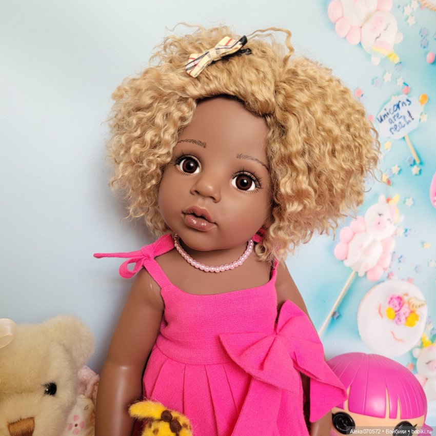 Платье для куклы или кукла для платьях Ниночка Готц, кудрявое счастье в моем доме
