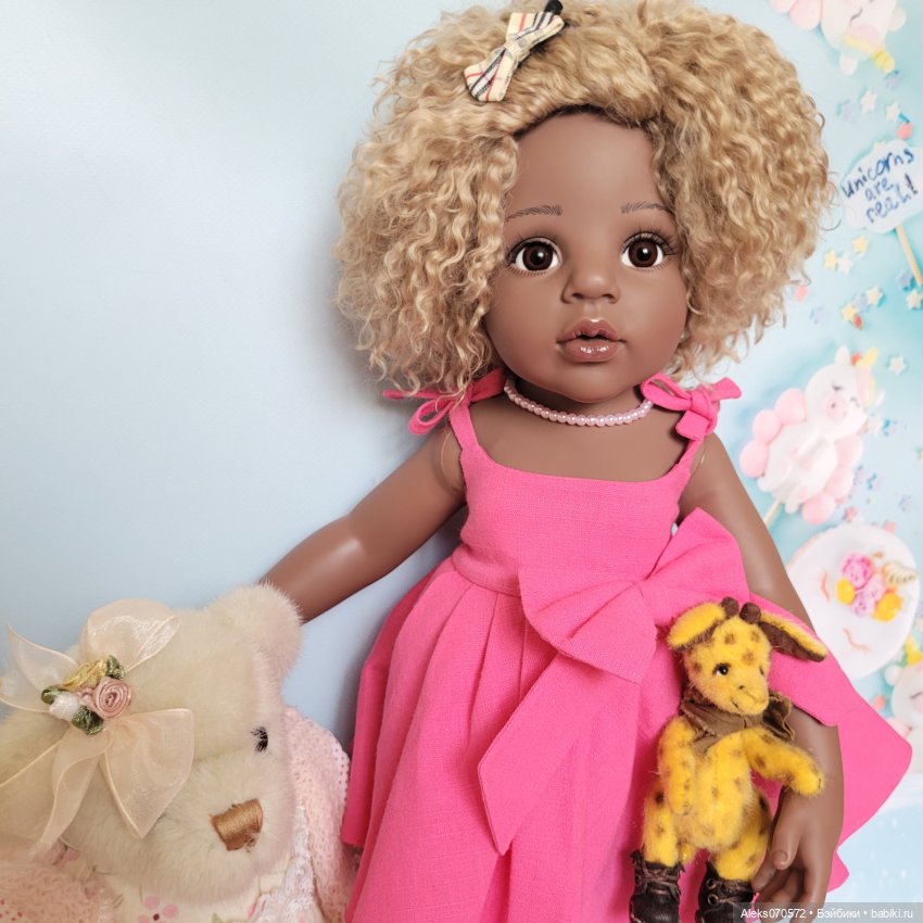 Платье для куклы или кукла для платьях Ниночка Готц, кудрявое счастье в моем доме (фото 8)