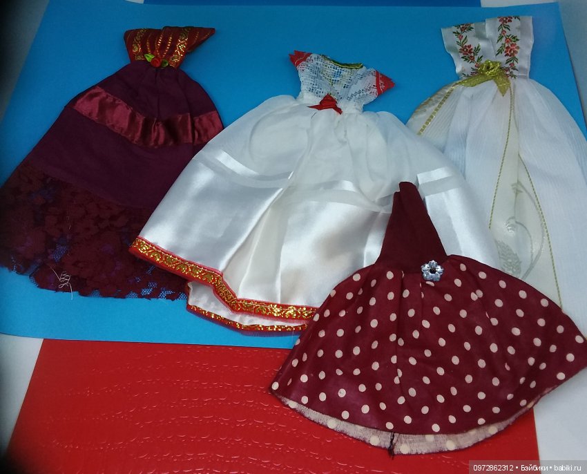 Платья на барби Платья на барби