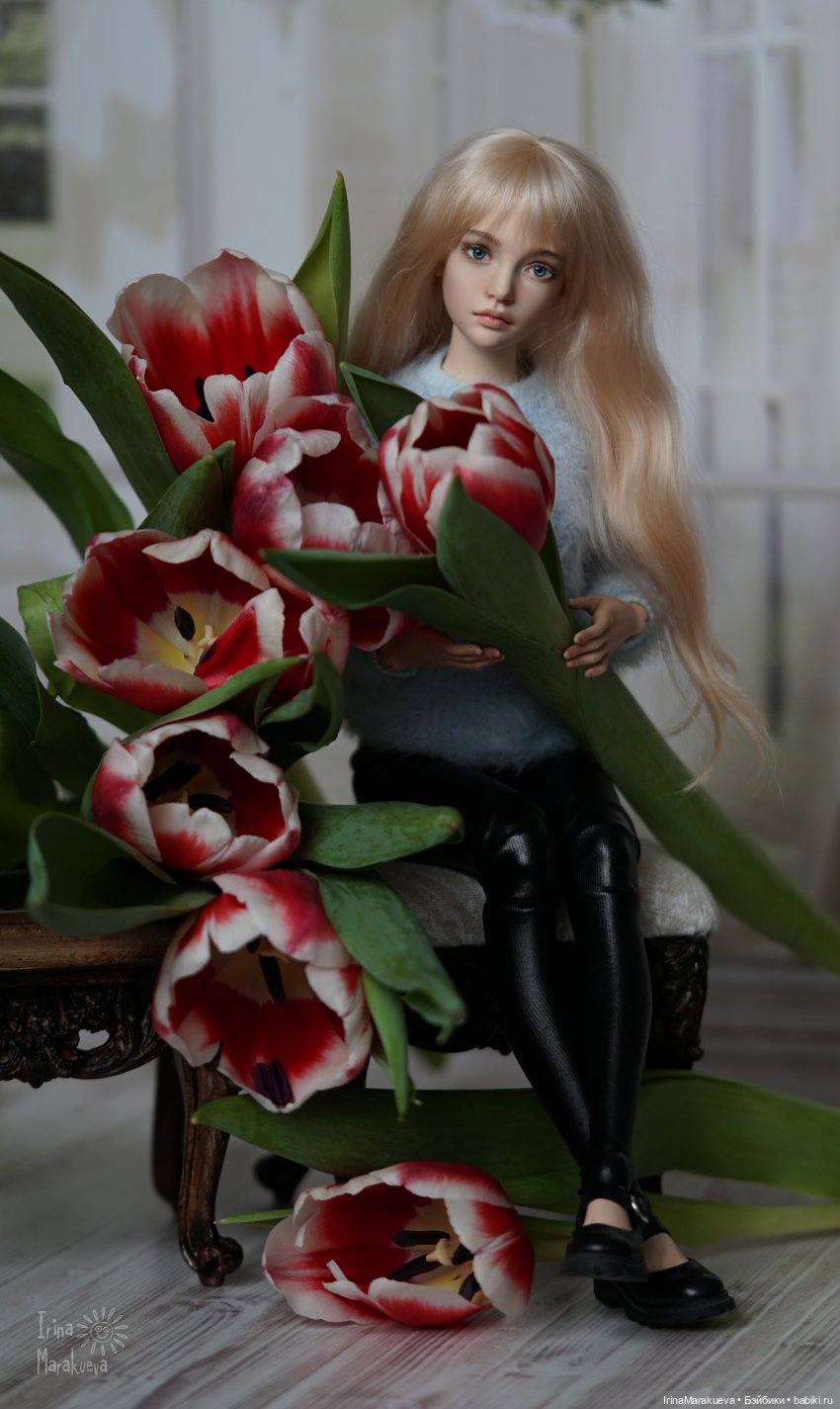 Зая и тюльпаны. (Автор Наталья Лосева) | Бэйбики Зая и тюльпаны. (Автор Наталья Лосева) (фото 2)