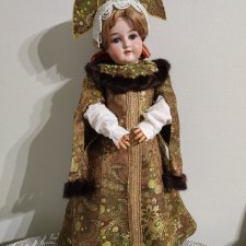 Русский костюм для антикварной куклы