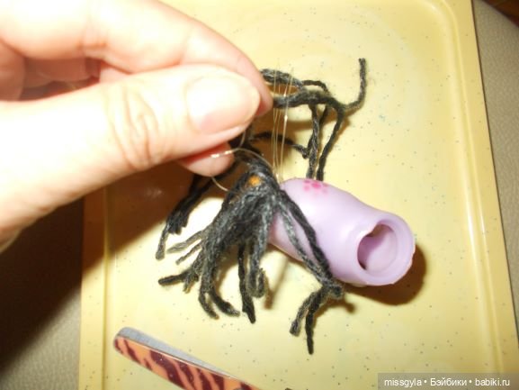 закрепление нитей