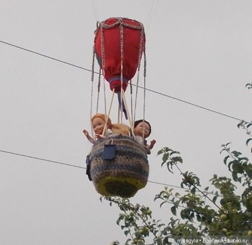 на воздушном шаре